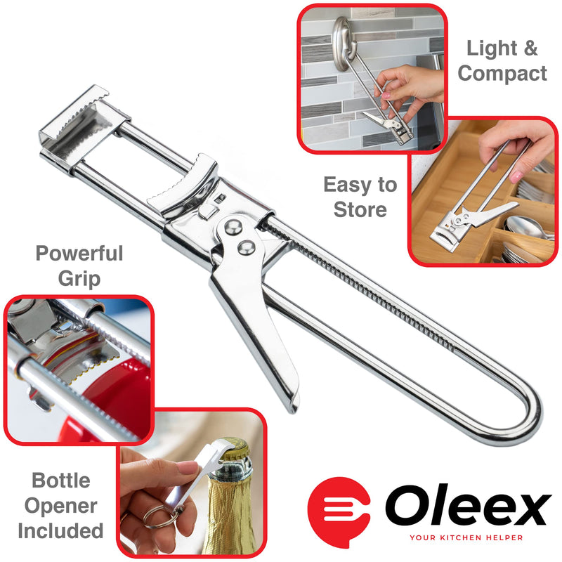 [Australia] - Oleex Jar Opener for Weak Hands (x2) with Keychain Bottle Cap Opener. Easy Jar Opener for Seniors with Arthritis, Kids Jar Openers. Jar Gripper Tight Lid Opener, Bottle Opener Kitchen Gadgets 2*jar opener + key chain 