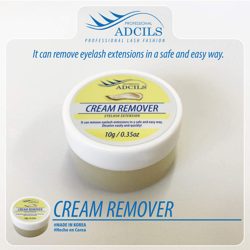 [Australia] - ADCILS PROFESSIONAL Eyelash Extension Cream Remover 10g/0.35oz - Lash Glue Adhesive Gel Removing Cream Makeup Cosmetic Accessory 