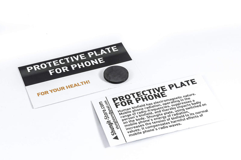 [Australia] - SN NATURSTEIN UG - Shungite Plate for Mobile Phones, Round and Polished | Gem Stone from Karelia - 10 Units 