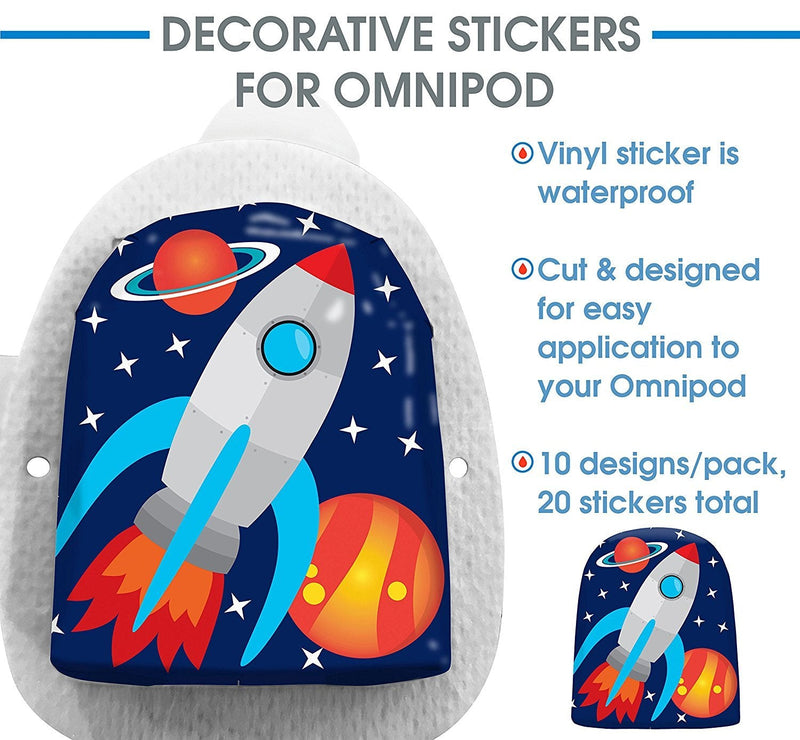[Australia] - 20 Pack Omnipod Adhesive Stickers - Accessory Patches for Omnipod Insulin Pump 