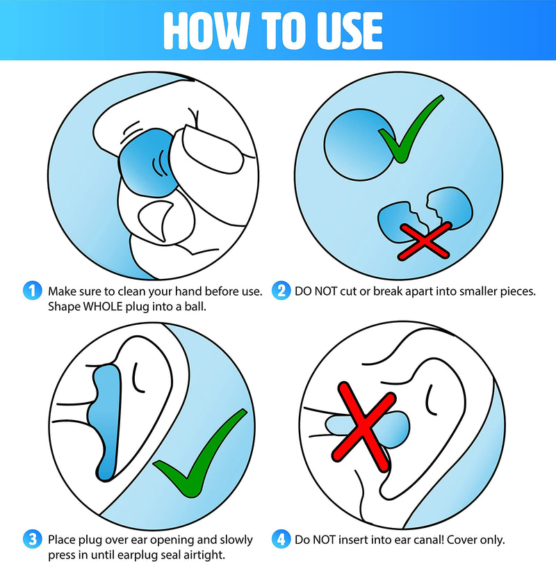 [Australia] - 7 Pairs Reusable Silicone Ear Plugs for Sleeping | Waterproof Swimming Plugs Noise Cancelling, 32dB NNR Noise Reduction, Sound Blocking Earplugs for Shooting Range, Concerts, Motorcycles, Snoring 