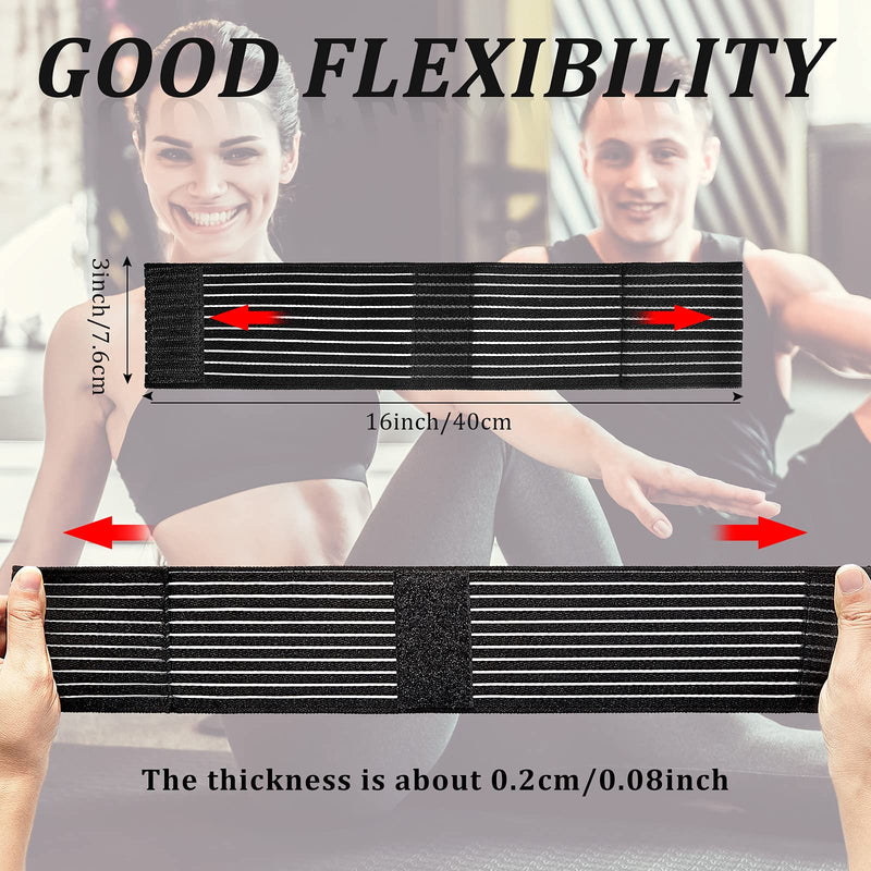 [Australia] - 4 Pieces Carpal Tunnel Wrist Brace, Wrist Compression Strap, Hand Brace Wraps for Adult Working Out, Adjustable Wrist Strap, Breathable Wristband for Weightlifting, Tennis, Golf and Fitness, Black 