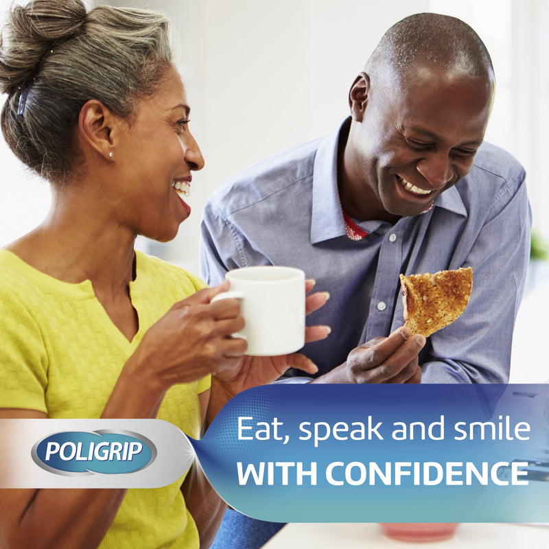 [Australia] - Poligrip Denture Adhesive Cream, False Teeth and Partials Fixative, Ultra, 40 g, White 