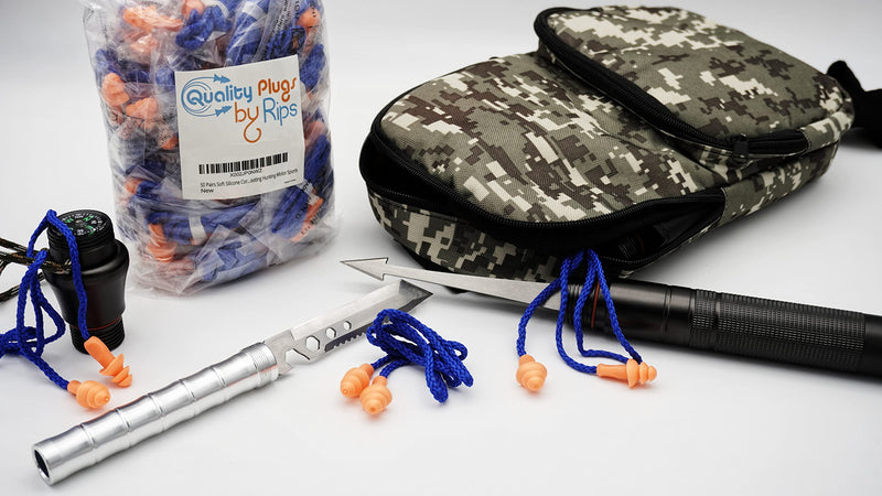 [Australia] - 50 Pair Individually Wrapped Non Toxic Soft Silicone Ear Plugs Corded Reusable Hearing Protection Rubber Earplugs for Sleeping, Music, Shooting, Construction Work, Sports 50 Pair (Pack of 1) 