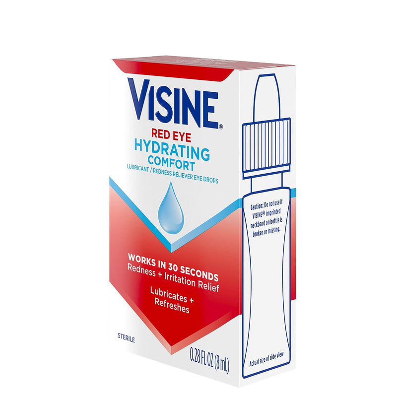 [Australia] - Visine Red Eye Hydrating Comfort Redness Relief Lubricating Eye Drops, 0.28 fl. oz 