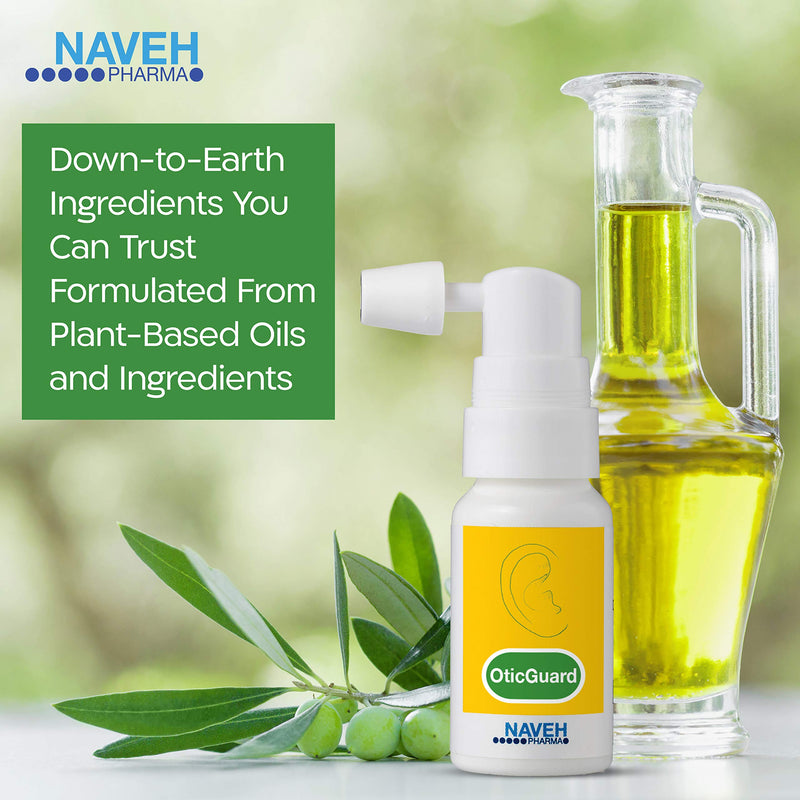 [Australia] - NAVEH PHARMA Otic Guard Natural Ear Wax Removal Spray – Herbal-Oil Blend for Ear Infections and Ear Pain in Adults – Ear Wax Softener for Clogged Ear Relief and Swimmer’s Ear (0.5 fl Oz) 0.5 Ounce (Pack of 1) 