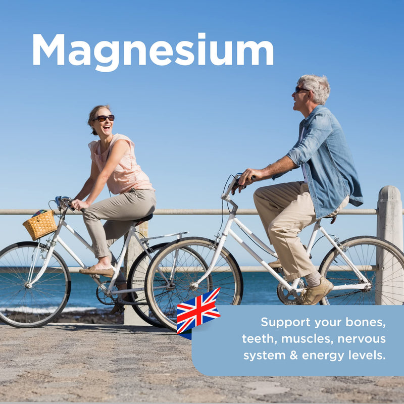 [Australia] - Healthspan Magnesium 375mg (90 Tablets) | Added Vitamin C & Vitamin B Complex | Promotes Immune Health | Support Your Bones, Teeth, Muscles & Nervous System | Vegan 