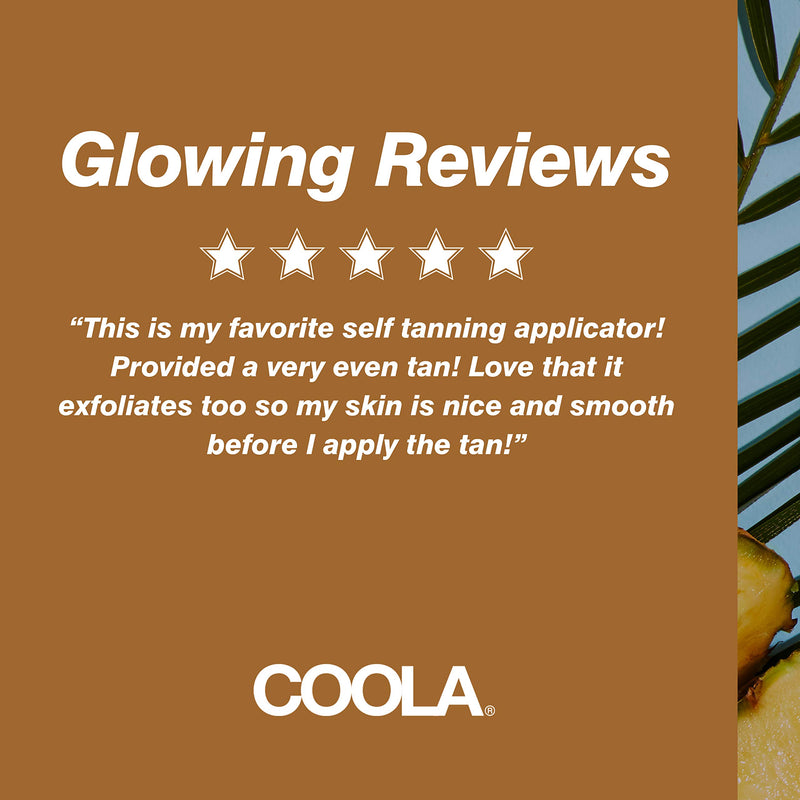 [Australia] - COOLA Sunless Tanner and Self Tan Mitt, Supports Sunless Tanning Lotion Application, 2-in-1 Applicator and Exfoliator for Face and Body 