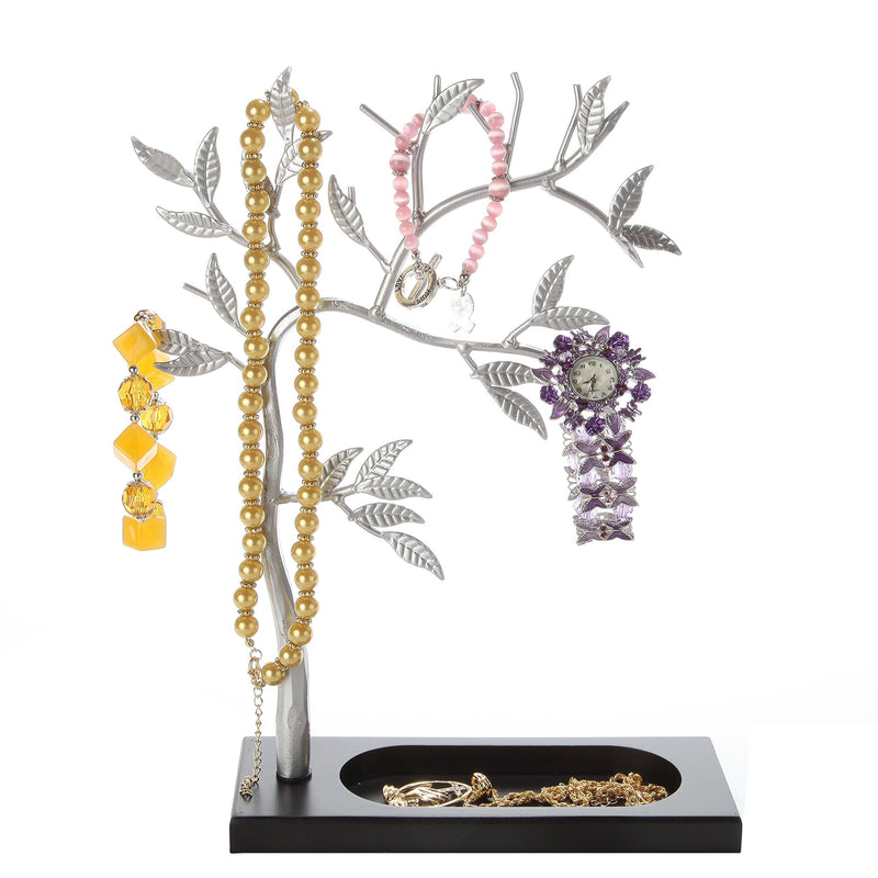 [Australia] - ARAD Silver Jewelry Tree Organizer Display for Necklace, Bracelets, Earrings & Rings 