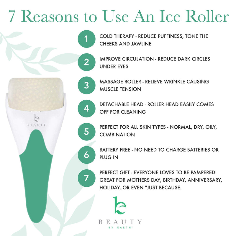 [Australia] - Ice Roller Face Massager - For Face & Eye Puffiness Relief, Ice Cold Rollers for Face & Eyes, Face Roller to Reduce Puffy Face & Eyes and Tighten Pores 