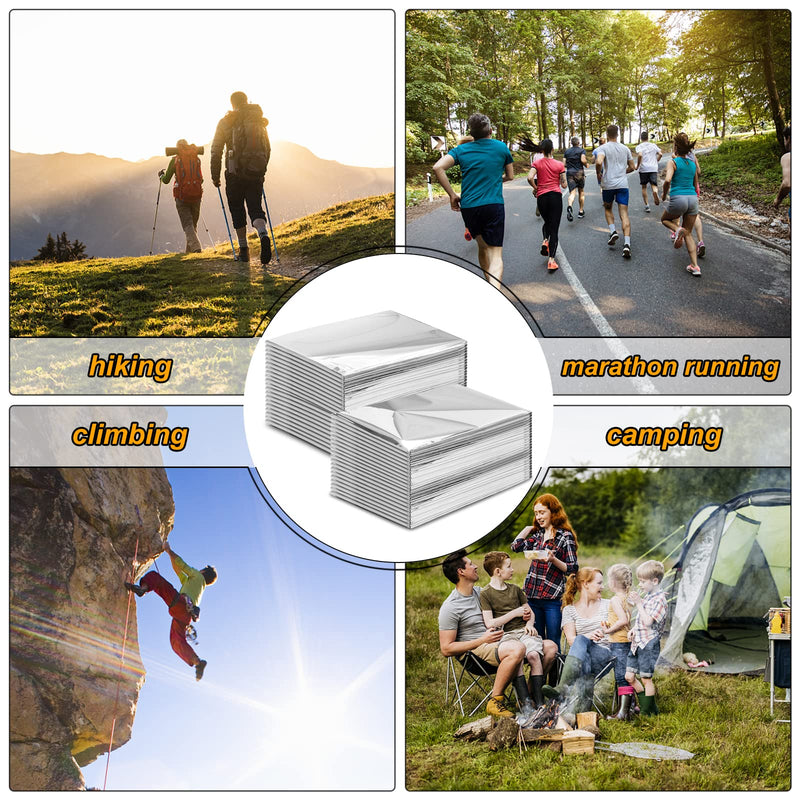 [Australia] - WINKIM Emergency Blanket, Thermal Foil Blankets First Aid (Large-12-Pack) Space Survival Blanket for Camping Hiking (210x140cm) 