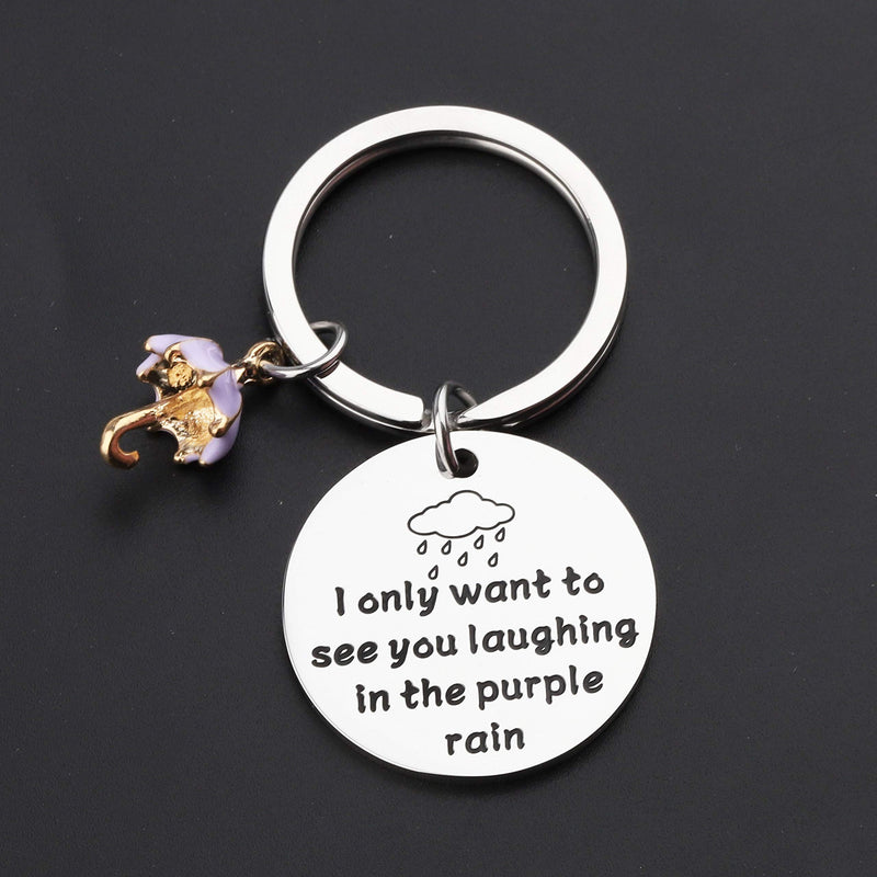 [Australia] - BLEOUK Prince Song Lyrics Inspired Gift I Only Want to See You Laughing in The Purple Rain Prince Fans Gift 