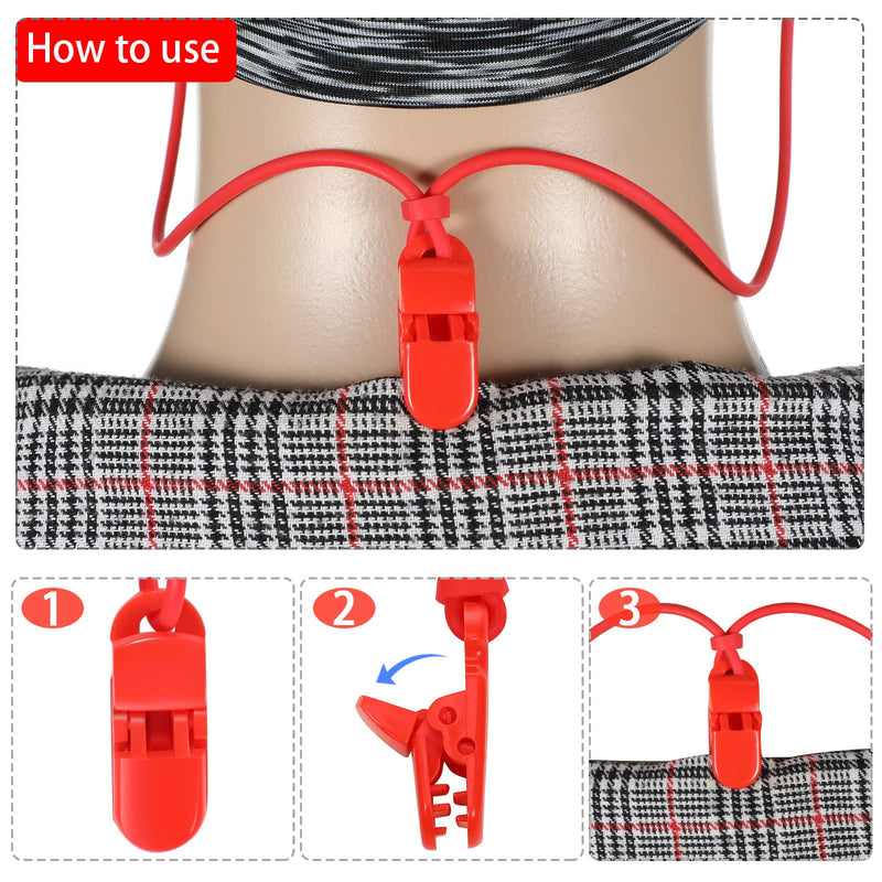 [Australia] - 6 Pieces Hearing Aid Clip Hearing Aid Lanyard for Adults Safety Adjustable Hearing Aid Holder with Clip Anti-lost for Various Hearing Devices 