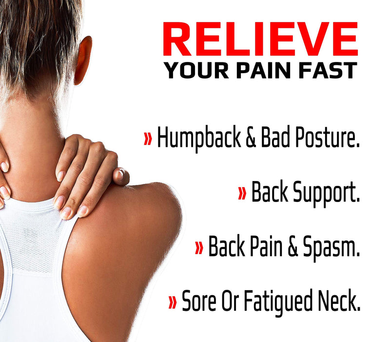 [Australia] - VPX Magnetic Posture Corrector Men & Women | Fully Adjustable Padded Back Supporter, Straightener, Trainer | All Day Pain Relief & Lumbar Support | Neck, Spine Stretcher, Shoulders Correction, Braces 