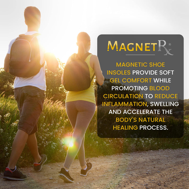 [Australia] - MagnetRX® Magnetic Therapy Shoe Insoles - Gel Comfort Magnetic Shoe Inserts with Magnets - Foot Orthotics Magnetic Insoles for Plantar Fasciitis & Pain Relief (Men’s: US 7-12 / EU 41-46) Men’s: US 7-12 / EU 41-46 