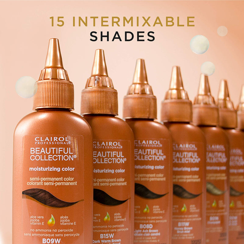 [Australia] - Clairol Professional Beautiful Collection, Semi-Perm Hair Color Clairol Beautiful Collection, 09w Light Reddish Brown, 3 oz. 