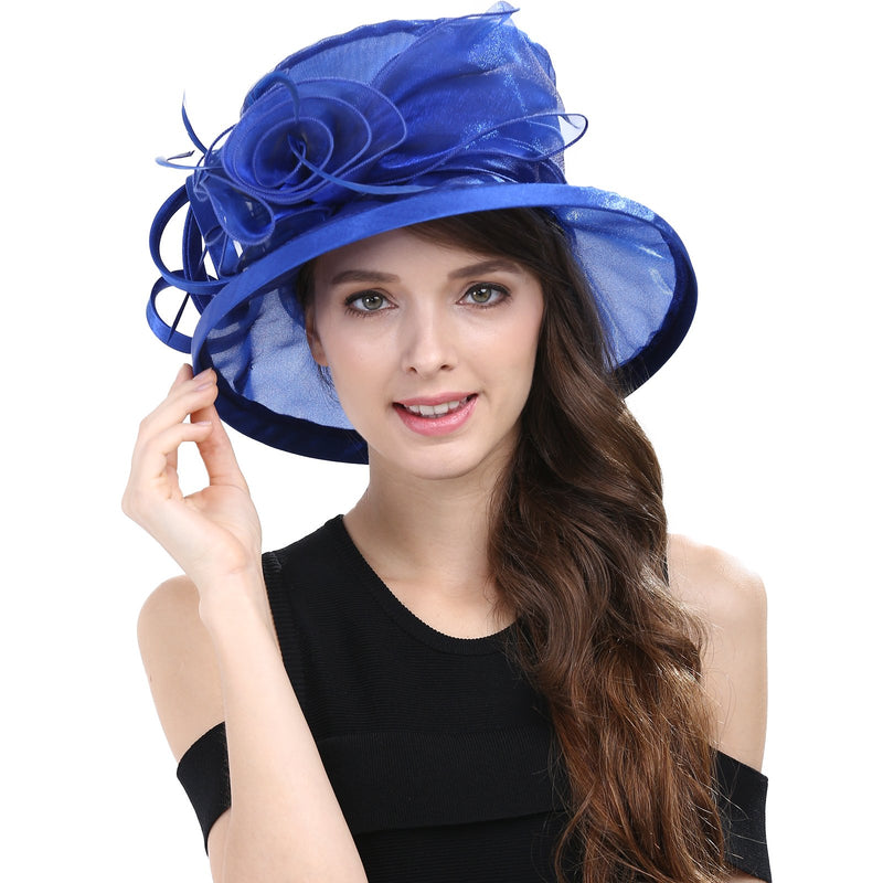 [Australia] - Original One Women's Kentucky Derby Tea Party Dress Church Fascinators Fancy Hats Blue 