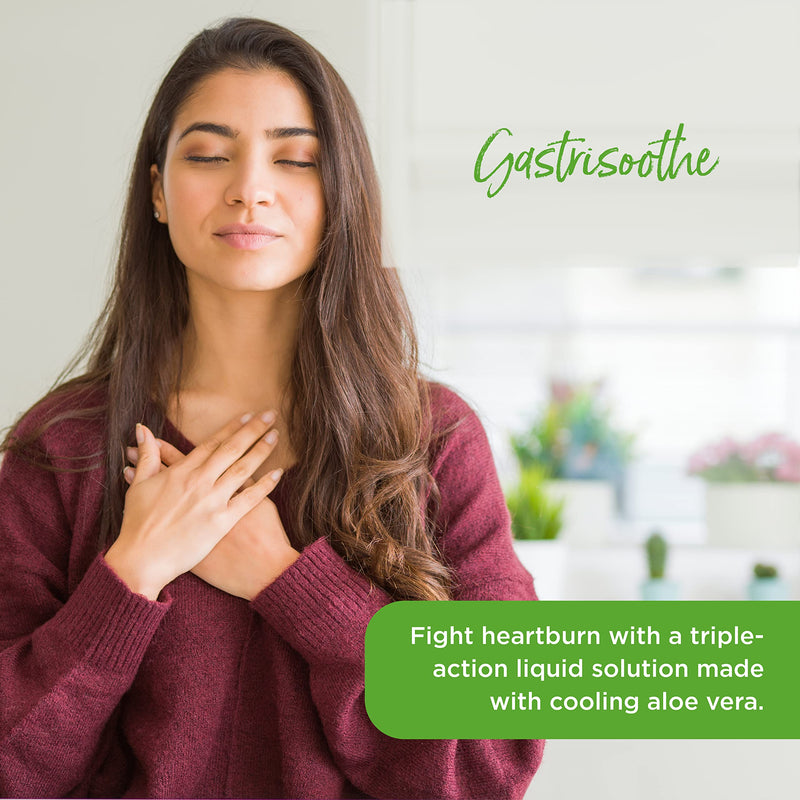 [Australia] - Healthspan Gastrisoothe for Heartburn & Acid Reflux (24 Sachets) | Triple-Action Formula Soothes Stomach Lining, Fights Acid Reflux & Neutralises Acidity | Aloe Vera | Mint Flavour | Vegetarian 