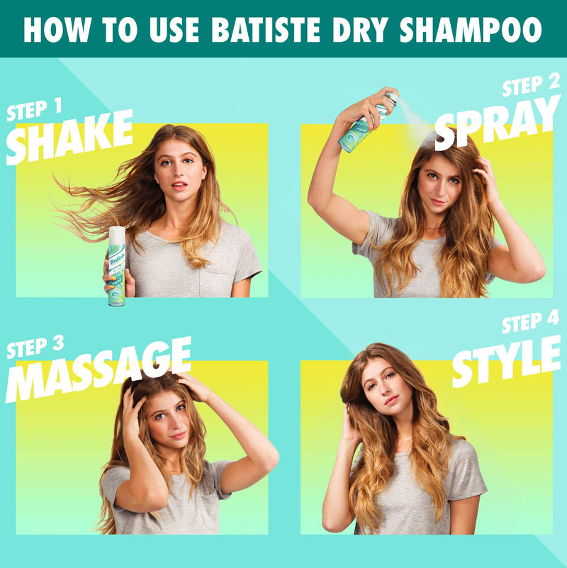 [Australia] - Batiste dry shampoo original, fresh hair for all hair types, 3 pack 2 + 1 (3 x 200 ml) 