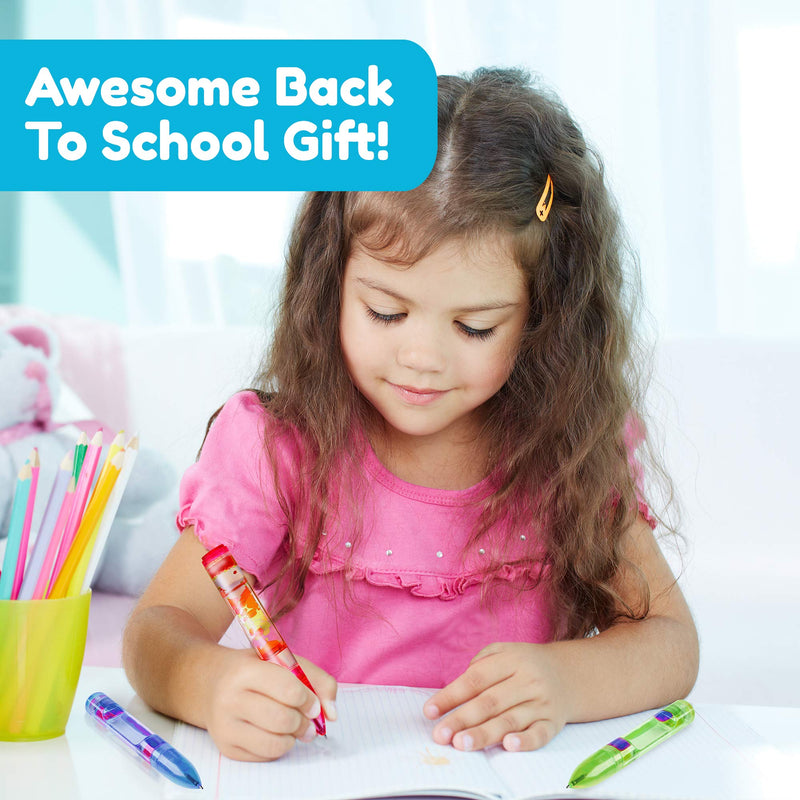 [Australia] - YoYa Toys Liquipen - Liquid Motion Bubbler Pens Sensory Toy (3 Pack) - Writes Like a Regular Pen - Colorful Liquid Timer Pens Great for Stress and Anxiety Relief - Cool Fidget Toys for Kids and Adults 