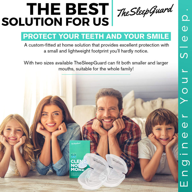 [Australia] - TheSleepGuard Mouth Guard for Teeth Grinding [Pack of 4] Best Gum Shield for Grinding Teeth & Clenching at Night | Mouth Guard for Sleeping, Bruxism & TMJ Relief | Night Guard for Adults & Kids 