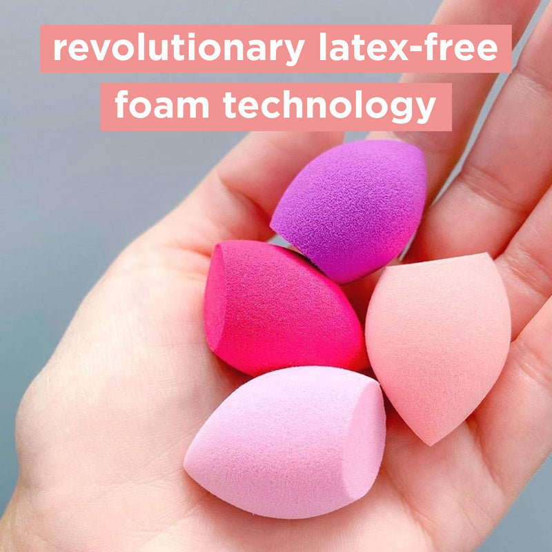 [Australia] - Real Techniques Mini Miracle Complexion Sponge Makeup Blender, Set of 4 Beauty Sponges 