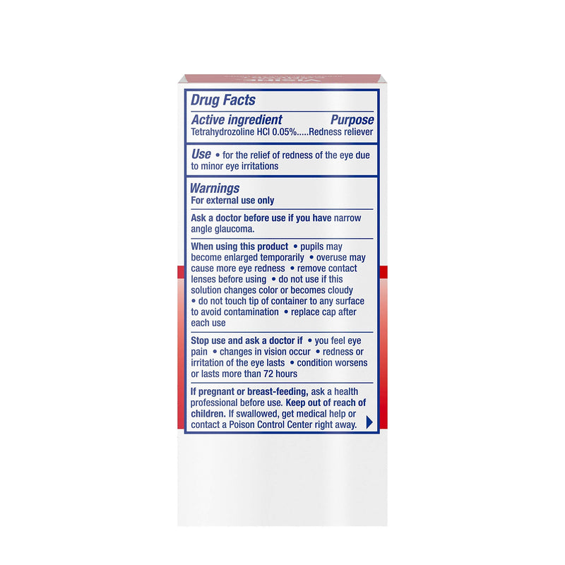 [Australia] - Visine Red Eye Comfort Redness Relief Eye Drops to Help Relieve Red Eyes Due to Minor Eye Irritations Fast, Tetrahydrozoline HCl, 0.5 fl. oz 