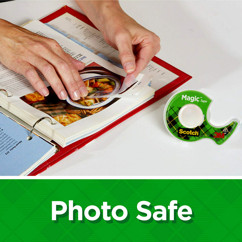 [Australia] - Scotch Magic Tape, 1 Roll, Numerous Applications, Invisible, Engineered for Repairing, 1/2 x 800 Inches, Dispensered (119) 