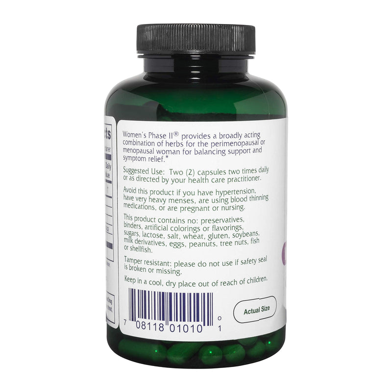 [Australia] - Vitanica Women's Phase II, Menopause Support, Vegan/Vegetarian, 180 Capsules 