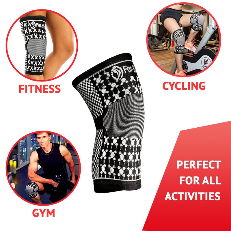 [Australia] - For-Knees Magnetic Knee Compression Brace Sleeve (Large) Large 