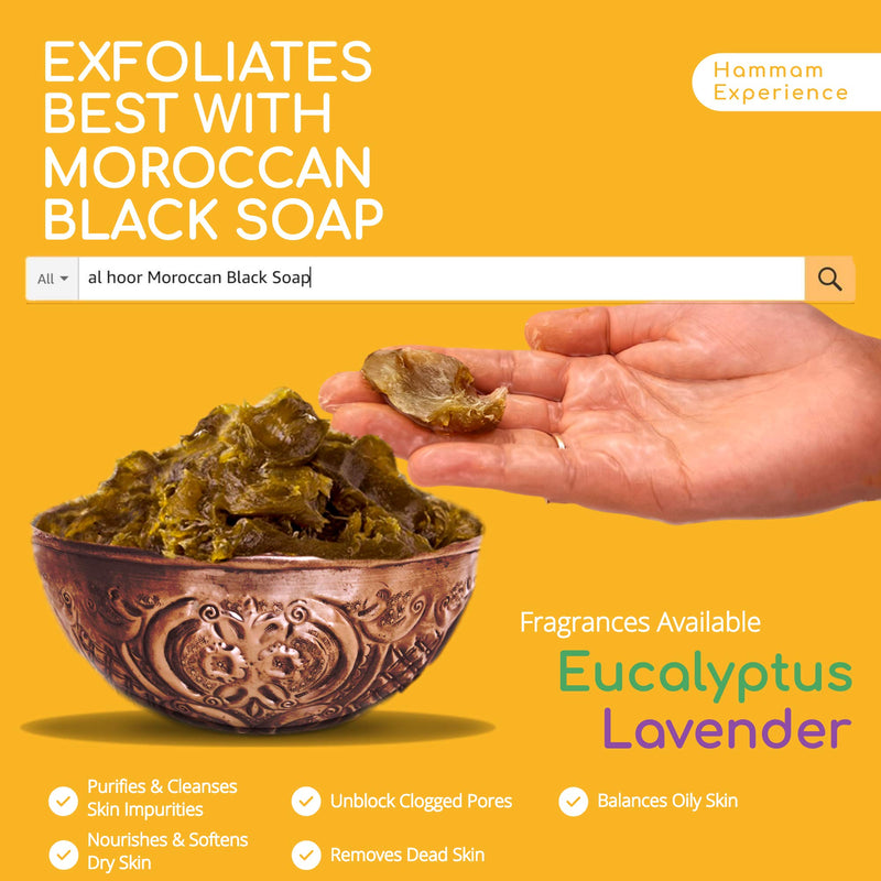 [Australia] - GENUINE Moroccan Kessa Body Exfoliating Mitt Glove - Premium Quality Exfoliating Mitt For Dead Skin And Fake Tan Removal Red 