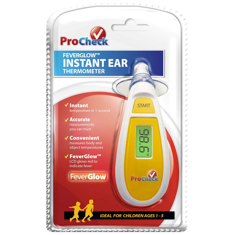 [Australia] - PROCHECK Instant Ear Thermometer, Glowing Fever Indicator 
