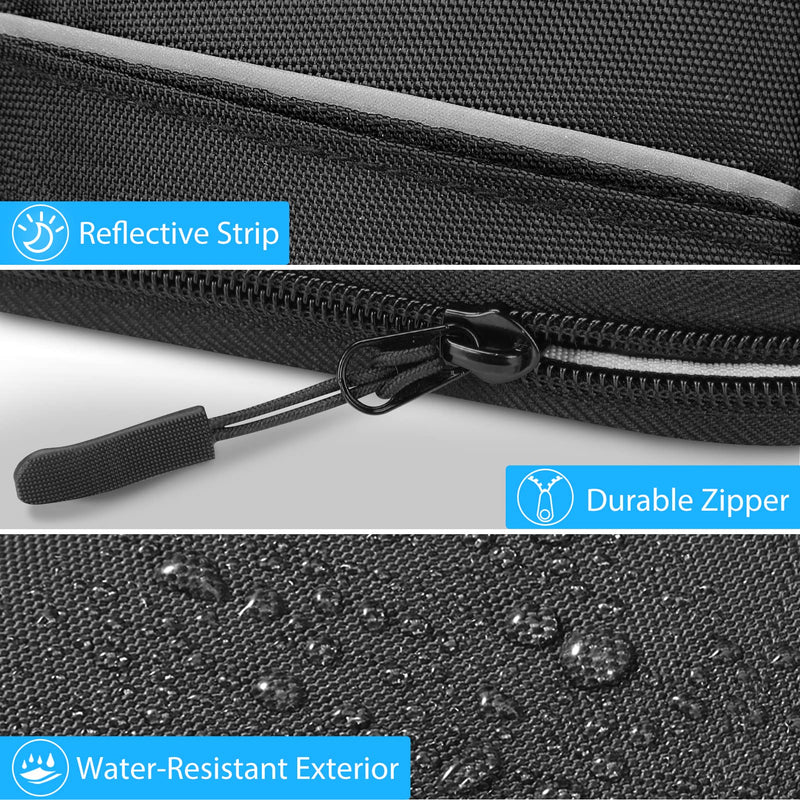 [Australia] - MEDMAX Insulin Cooler Travel Case with 2 Ice Packs - Portable Water Resistant Insulated Diabetic Medication Organizer Carrying Cooling Bag for Insulin Pen and Other Diabetic Supplies, (Black) Black 