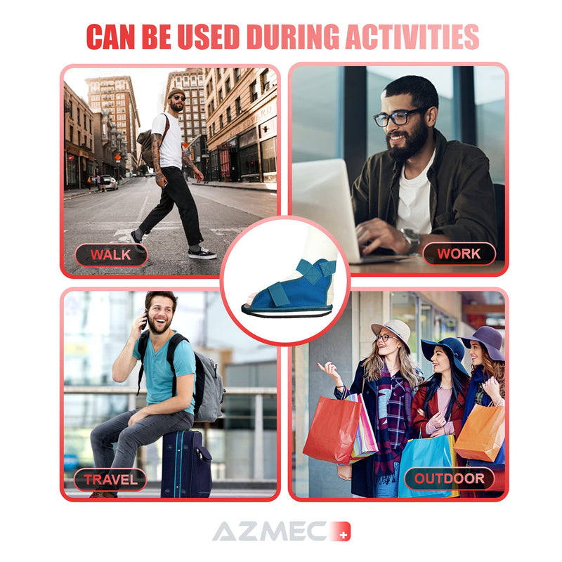 [Australia] - Azmec Economy Super Cast Shoes, Postoperative Cast Boot For Fracture Feet, Supports Surgical Foot Protection, Stables Ankle Joints Support Bunion Hammertoe Post Surgery Brace Foot (Medium 10 1/2" L x 4 1/2" W) Medium 