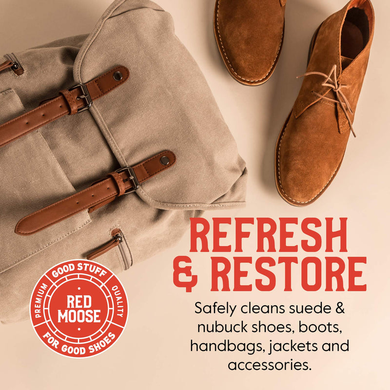 [Australia] - Suede Cleaner - Suede Shoe Cleaner and Boot Care Repair Spray - Red Moose 