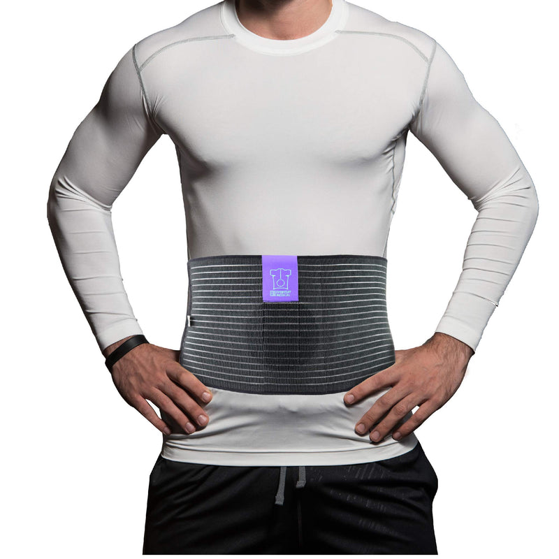 [Australia] - Umbilical Hernia Belt by Everyday Medical - Breathable Fabric Abdominal Binder For Hernia Support - Fast Relief For Epigastric, Navel and Ventral Hernias - Hernia Support Belt With Naval Pad - 3 Sizes 