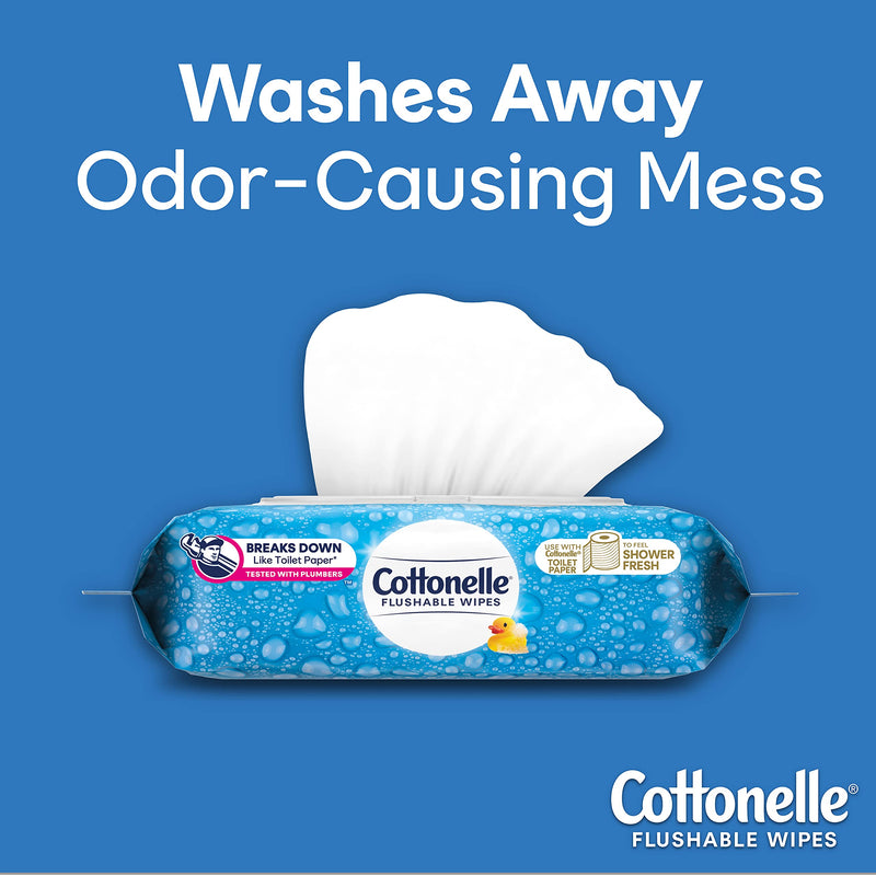 [Australia] - Cottonelle Fresh Care Flushable Cleansing Cloths Refills 2-42 Count Packages - Packaging May Vary 42 Count (Pack of 2) 