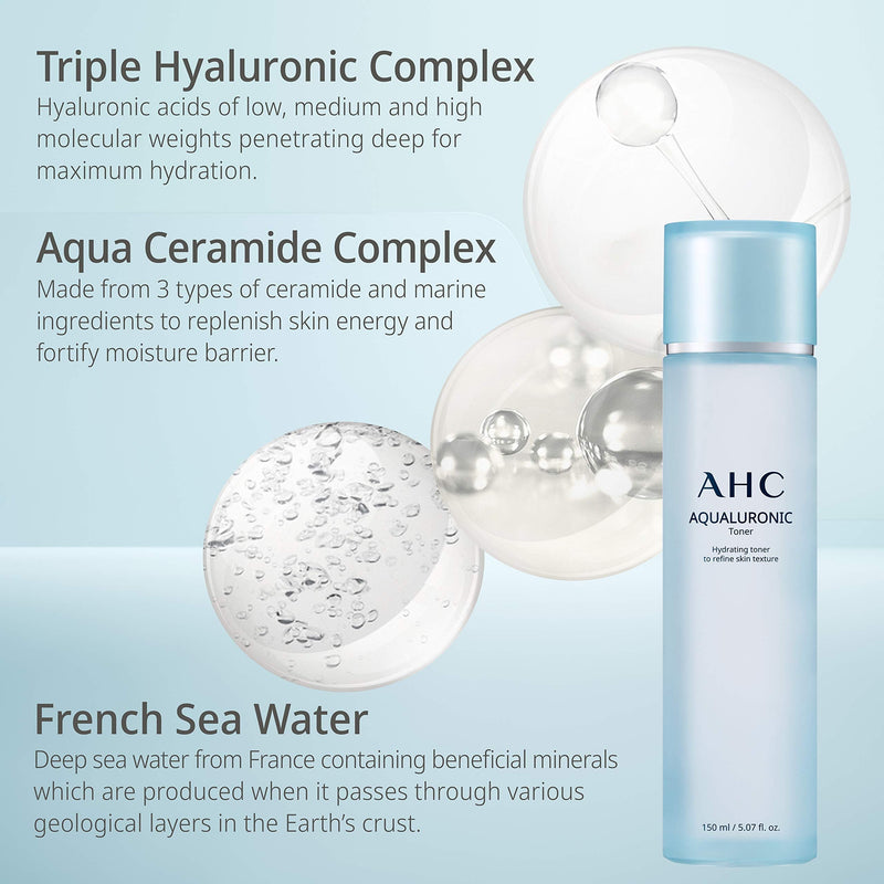 [Australia] - AHC Hydrating Aqualuronic Toner For Face Korean Skincare 150 ml 