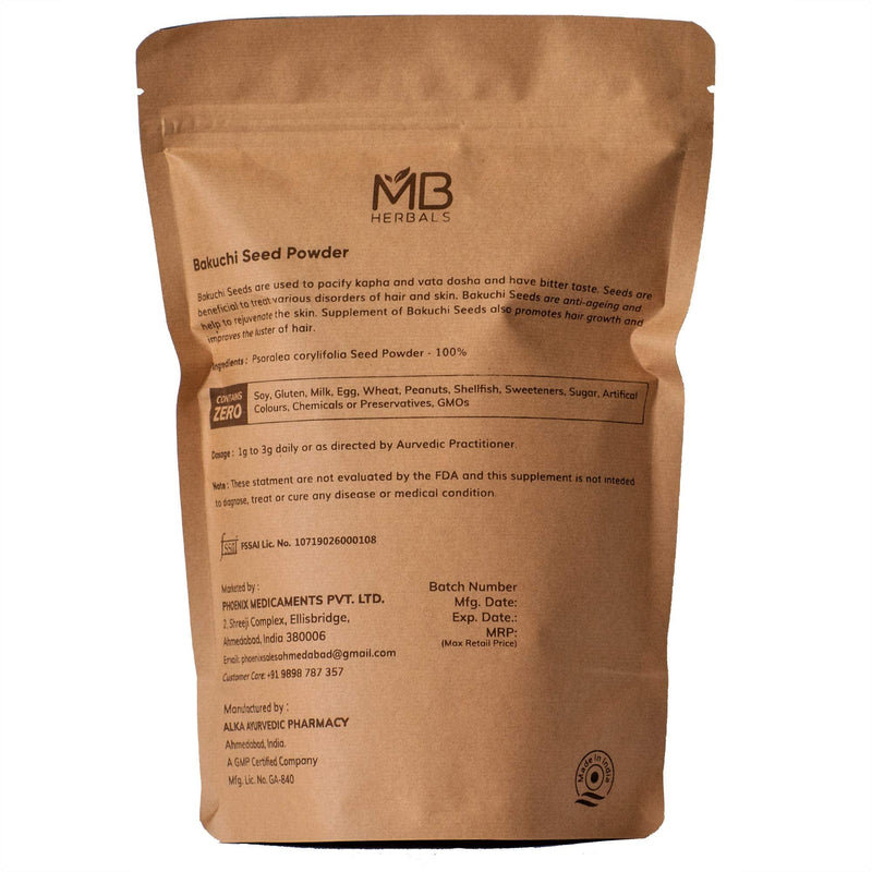 [Australia] - MB Herbals Bakuchi Powder | Psoralea corylifolia Seeds Powder | Babchi | Purple Fleabane | Skin Care 