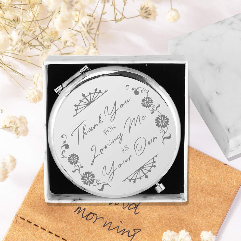 [Australia] - Dynippy Compact Mirror Silver 2 x 1x Magnification Makeup Mirror for Purses and Travel Folding Mini Pocket Mirror Portable Hand for Girls Woman Mother - Mother Father 