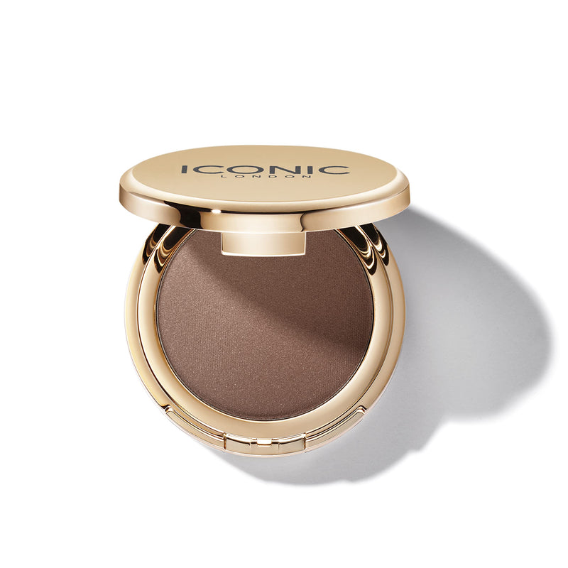 [Australia] - ICONIC London Precision Duo Contour Pots | For Sculpting Cheek Bones | Ultra-Fine Powder for a Natural Look | Vegan & Cruelty Free | Deep-Shadow Deep Shadow 