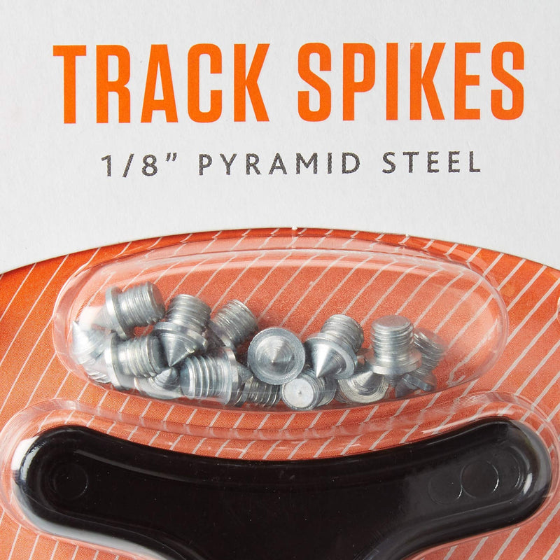 [Australia] - Sof Sole Replacment Steel Track Spikes for Running Shoes, Pyramid 1/8-Inch Silver 