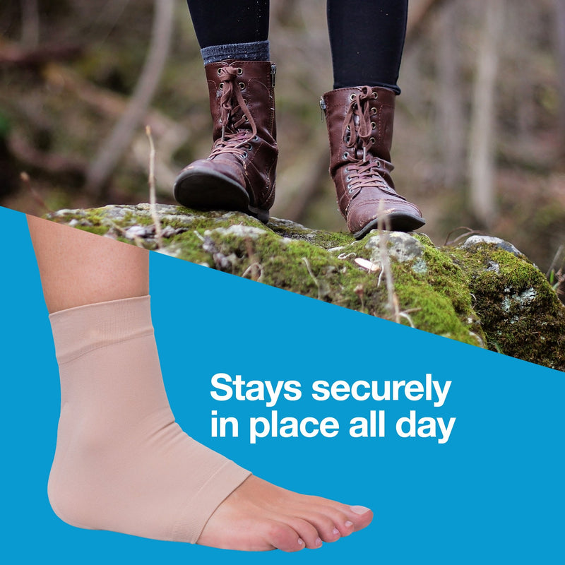 [Australia] - ZenToes Achilles Tendon Heel Protector Compression Padded Sleeve Socks for Bursitis, Tendonitis, Tenderness - 1 Pair 