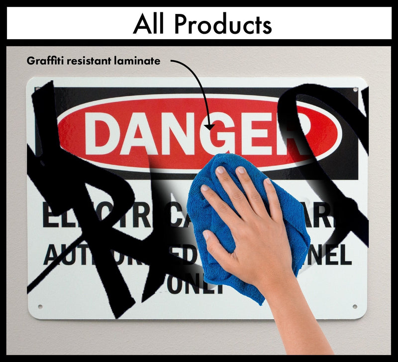 [Australia] - SmartSign "Notice - No Sharps" Label | 10" x 14" Laminated Vinyl 