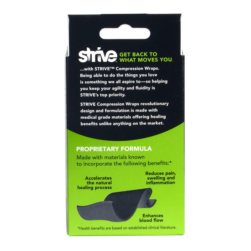 [Australia] - STRIVE Compression Therapy Wrap 4" x 60", Black, Made in the USA 4" x 60" Wrap 