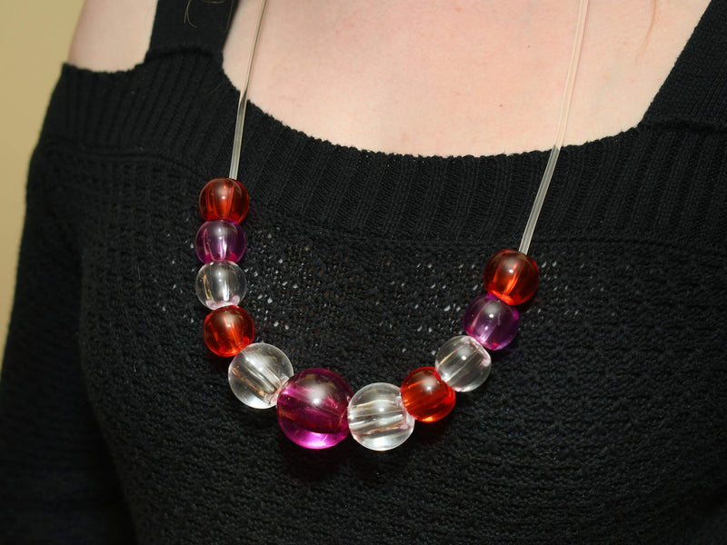 [Australia] - Beautiful Large Translucent Acrylic Beads - for Crafts or Hand Therapy 