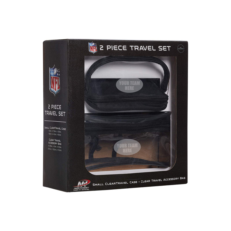 [Australia] - NFL Carolina Panthers 2-Piece Travel Set, 10.75" x 4.5" x 5.5" 