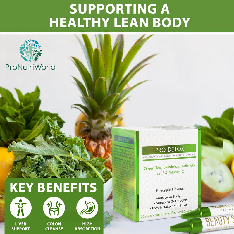 [Australia] - Liquid Detox Supplement, 20 Days Kidney Support, Liver and Colon Cleanse, Superfood and Vitamin Drink with Green Tea, Artichoke, Dandelion, Cherry Stem and Vitamins 