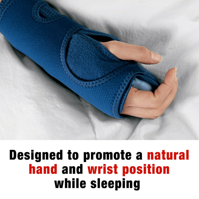 [Australia] - ACE Night Wrist Sleep Support, Adjustable, Blue, Helps Provide Relief from Symptoms of Carpal Tunnel Syndrome, and other Wrist Injuries Night Wrist Support 