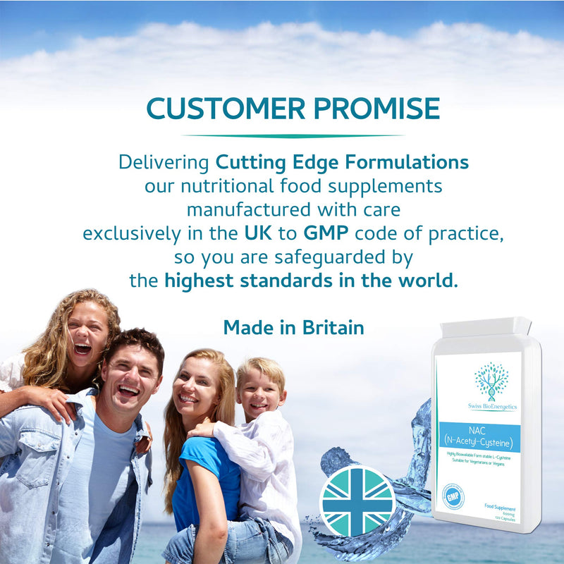 [Australia] - N-Acetyl Cysteine (NAC) 600 mg 120 Capsules - UK Manufactured and Suitable for Vegans & Vegetarians 